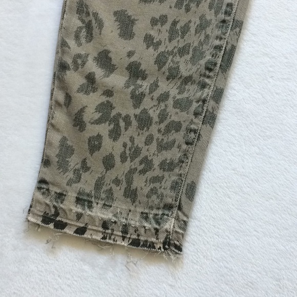 Current Elliot grey leopard skinny jeans Sz 28 - Picture 3 of 8